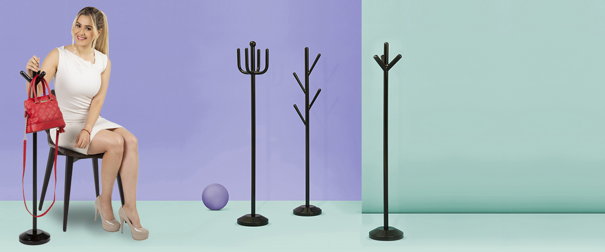 coat and purse rack